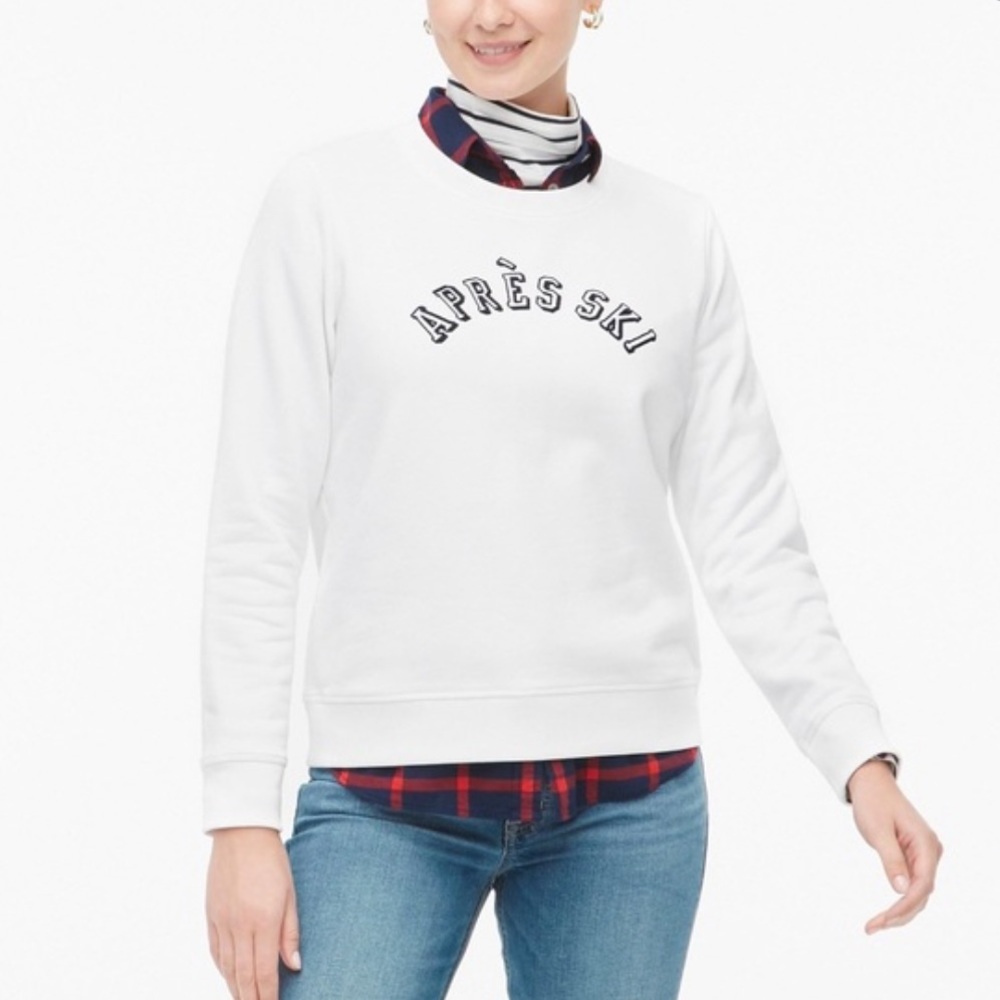 J. Crew Après Ski Pullover Sweatshirt - Picture 1 of 7